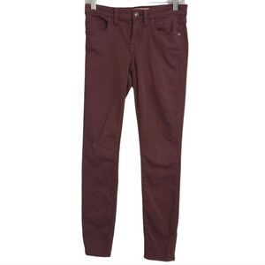 Madewell | Women’s High Waist Maroon Skinny Skinny Jeans (Waist Size 26)